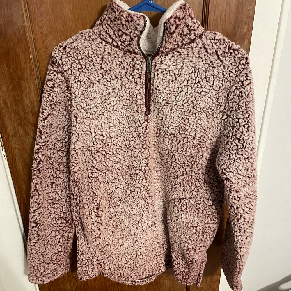 Love tree Sherpa red/burgundy